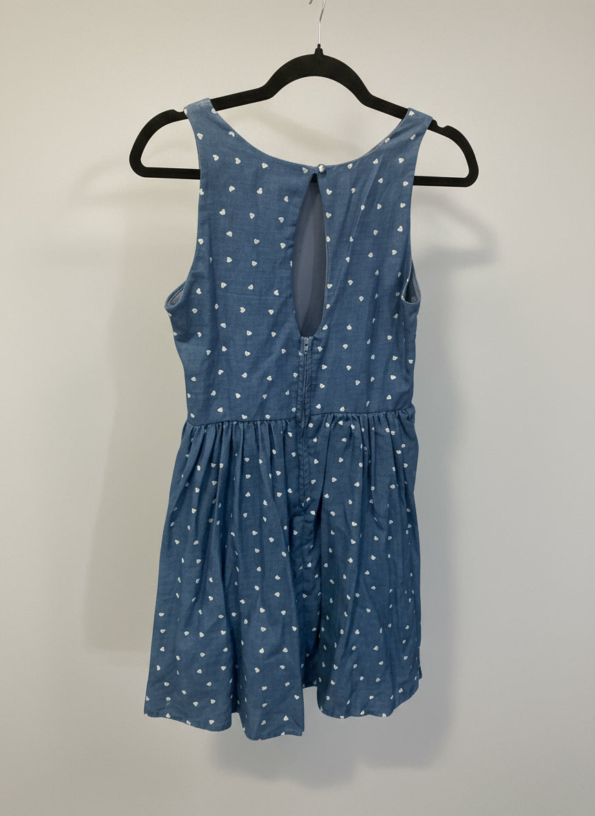 R N B Blue Heart Dress - Consigned with VARDO Vintage & Valuables vvvardo.ca
