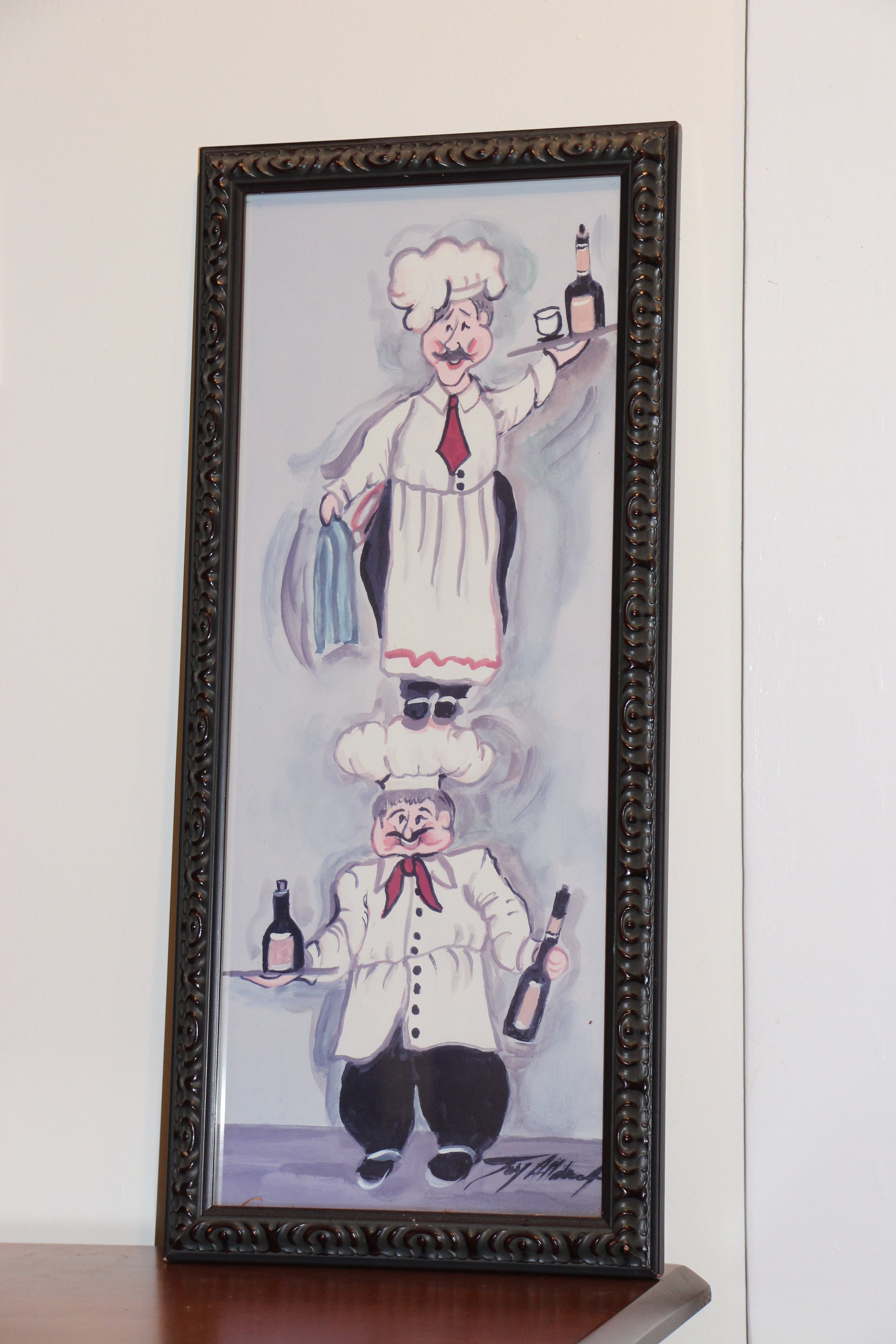framed print of 2 chefs