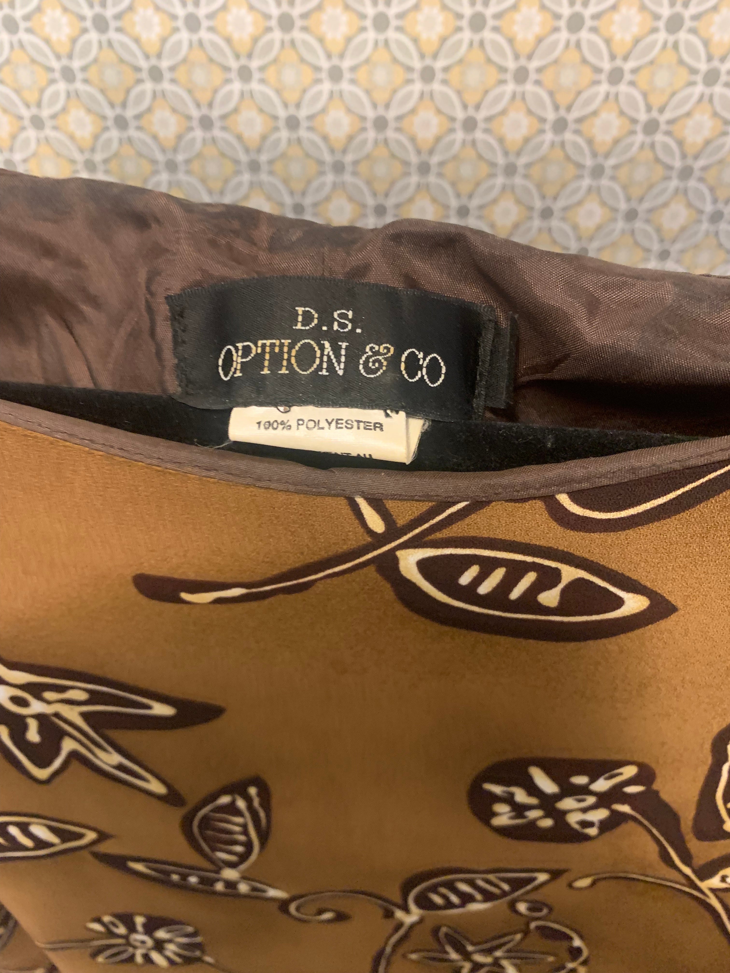 D.S OPTION & CO 90s vintage patterned maxi dress - Consigned with VARDO Vintage & Valuables vvvardo.ca