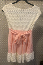 YUMI Pink and White A-Line Mini Dress - Consigned with VARDO Vintage & Valuables vvvardo.ca