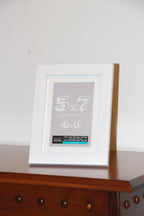5x7 white photo frame