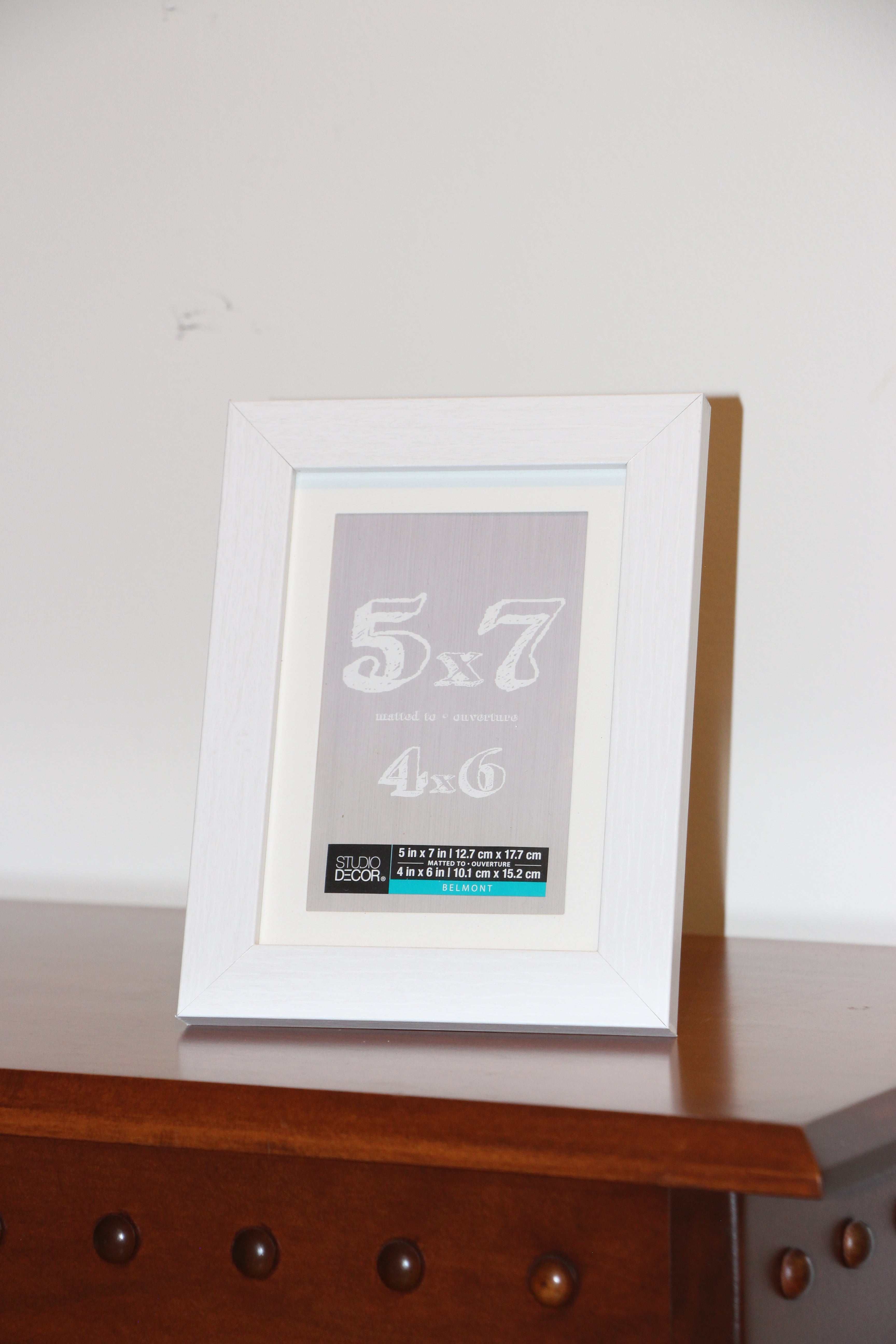 5x7 white photo frame