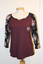 Size medium jersey style print top by Urban Heritage