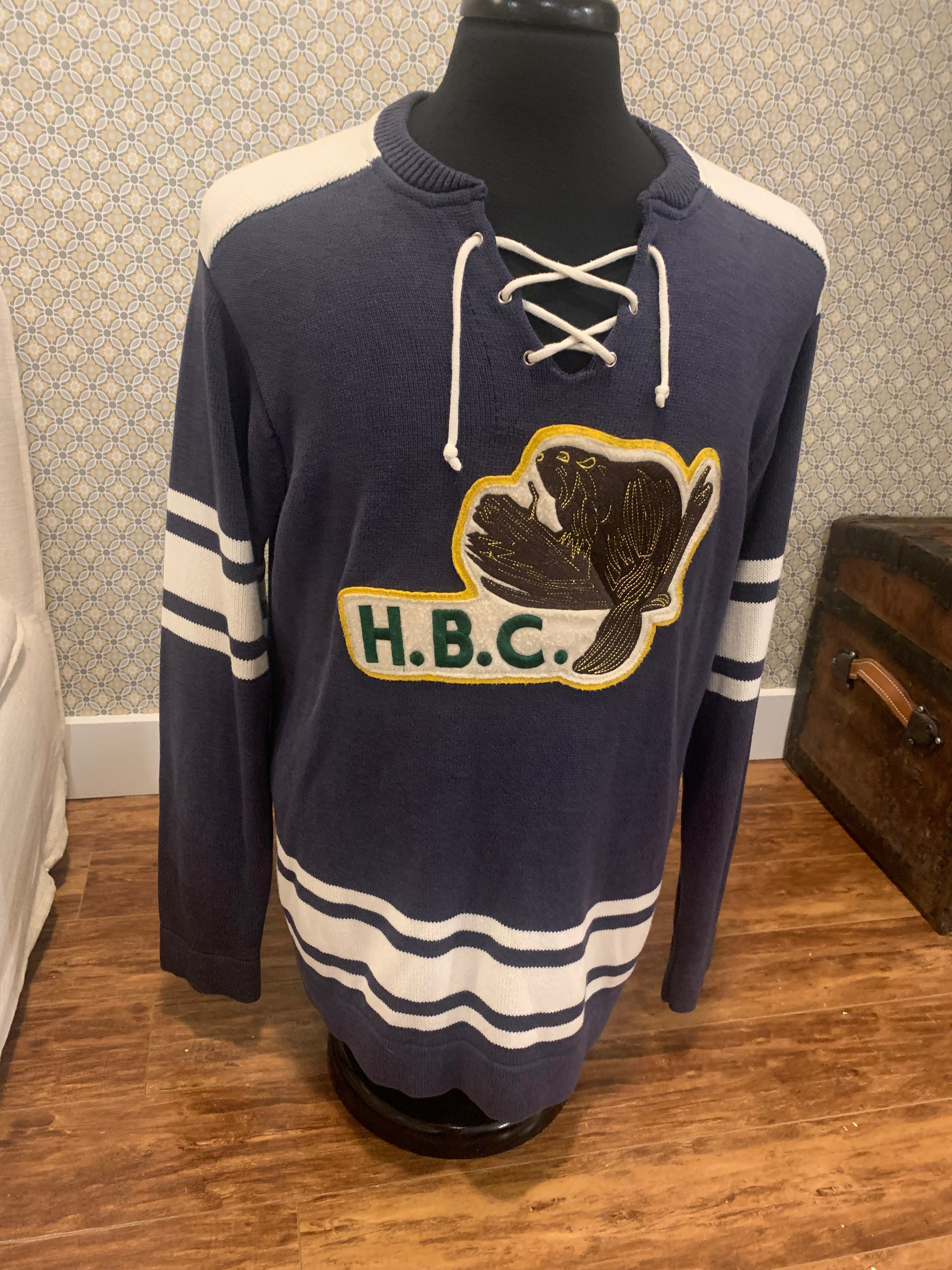 VINTAGE HBC Hockey Jersey Sweater - Consigned with VARDO Vintage & Valuables vvvardo.ca