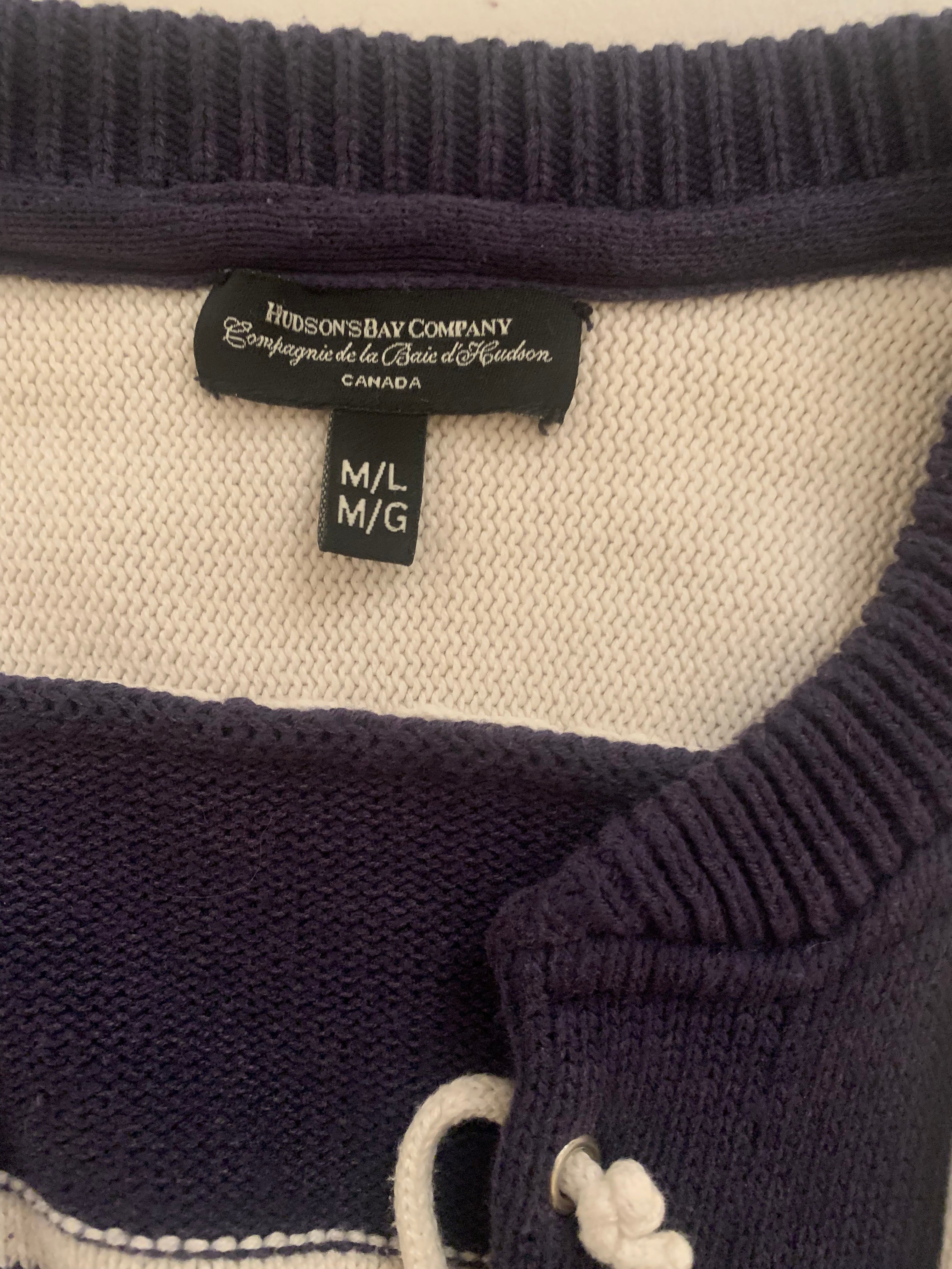 VINTAGE HBC Hockey Jersey Sweater - Consigned with VARDO Vintage & Valuables vvvardo.ca