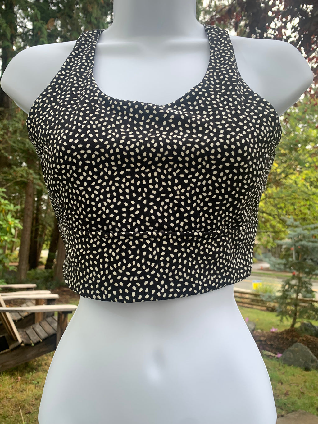 Buffbunny Black Polka Dot Sports Bra
