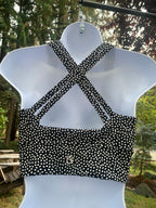 Buffbunny Black Polka Dot Sports Bra
