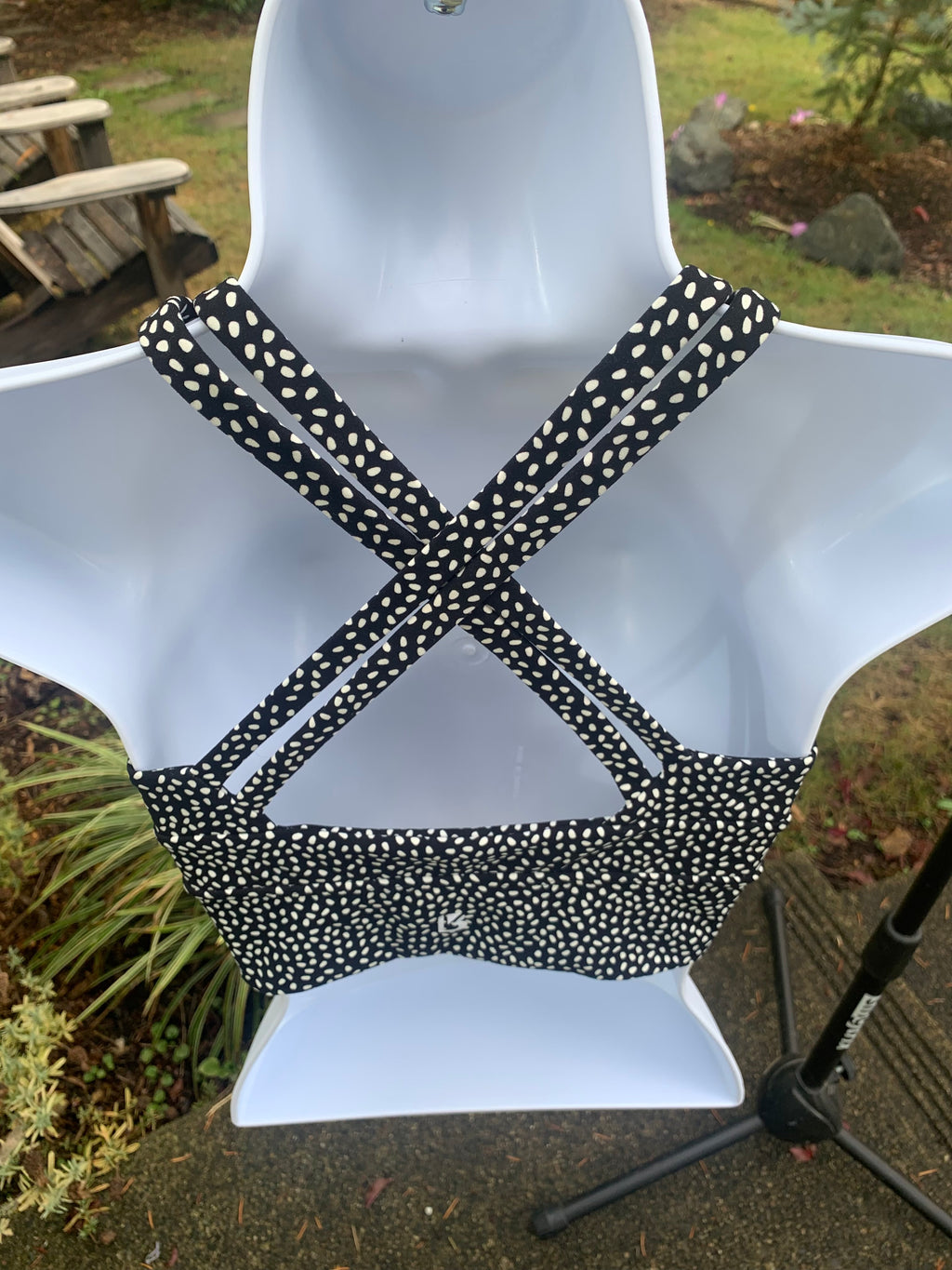 Buffbunny Black Polka Dot Sports Bra