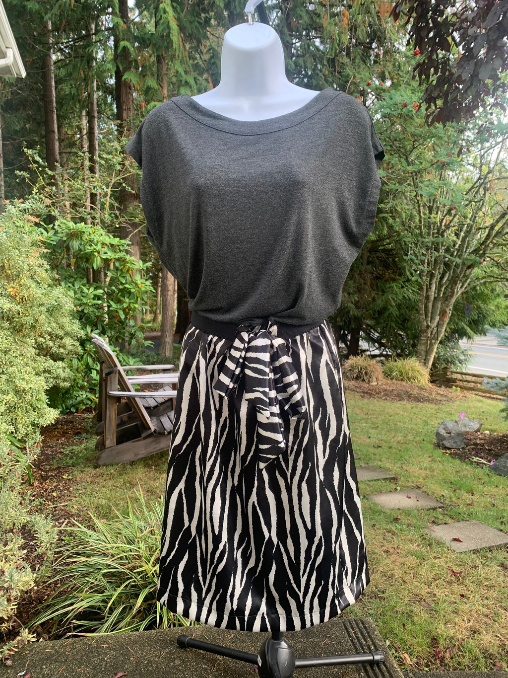 BAMBOU INDOCHINE Zebra Print Dress - Consigned with VARDO Vintage & Valuables vvvardo.ca