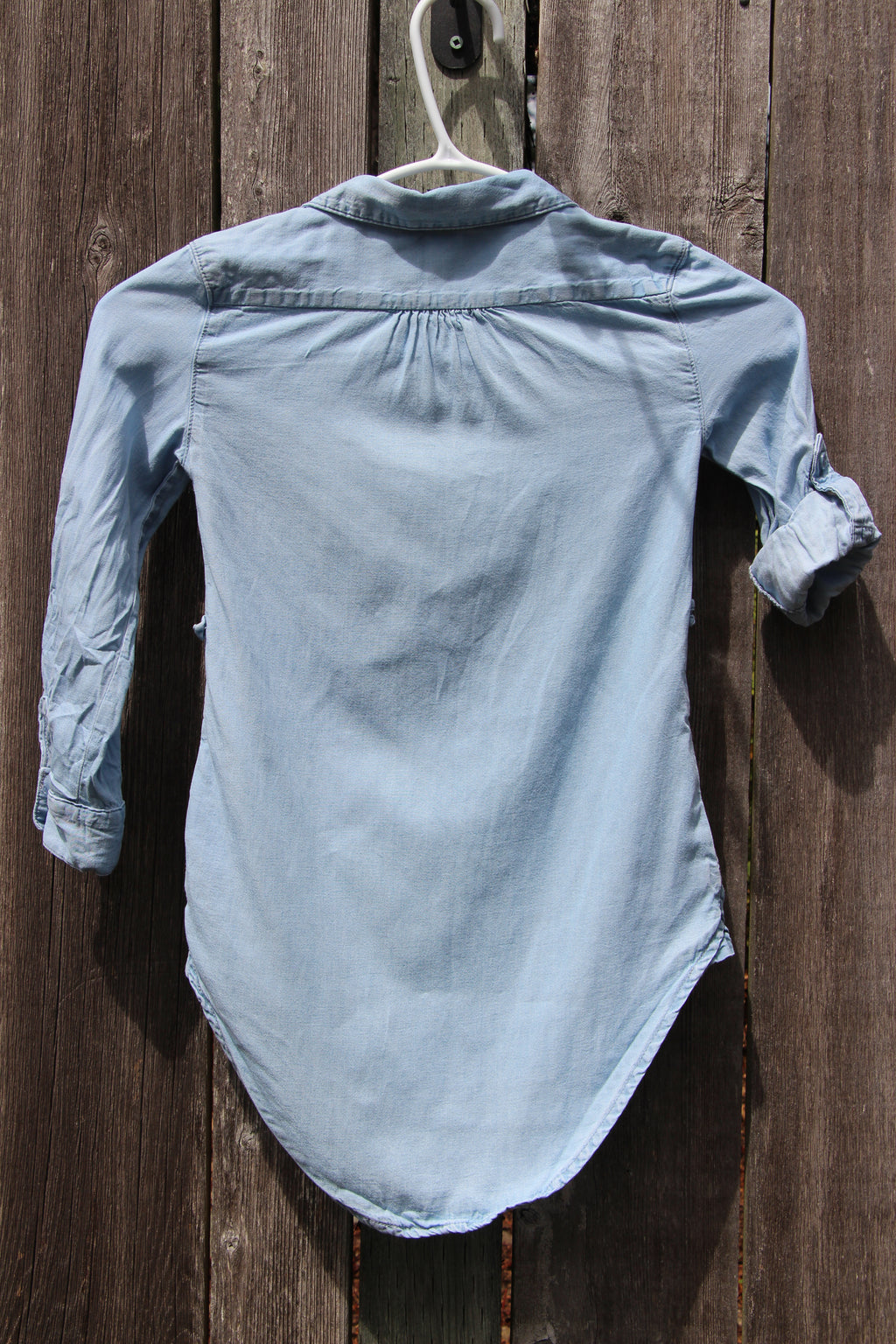 Size 4 kids light blue shirt dress