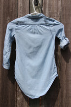 Size 4 kids light blue shirt dress