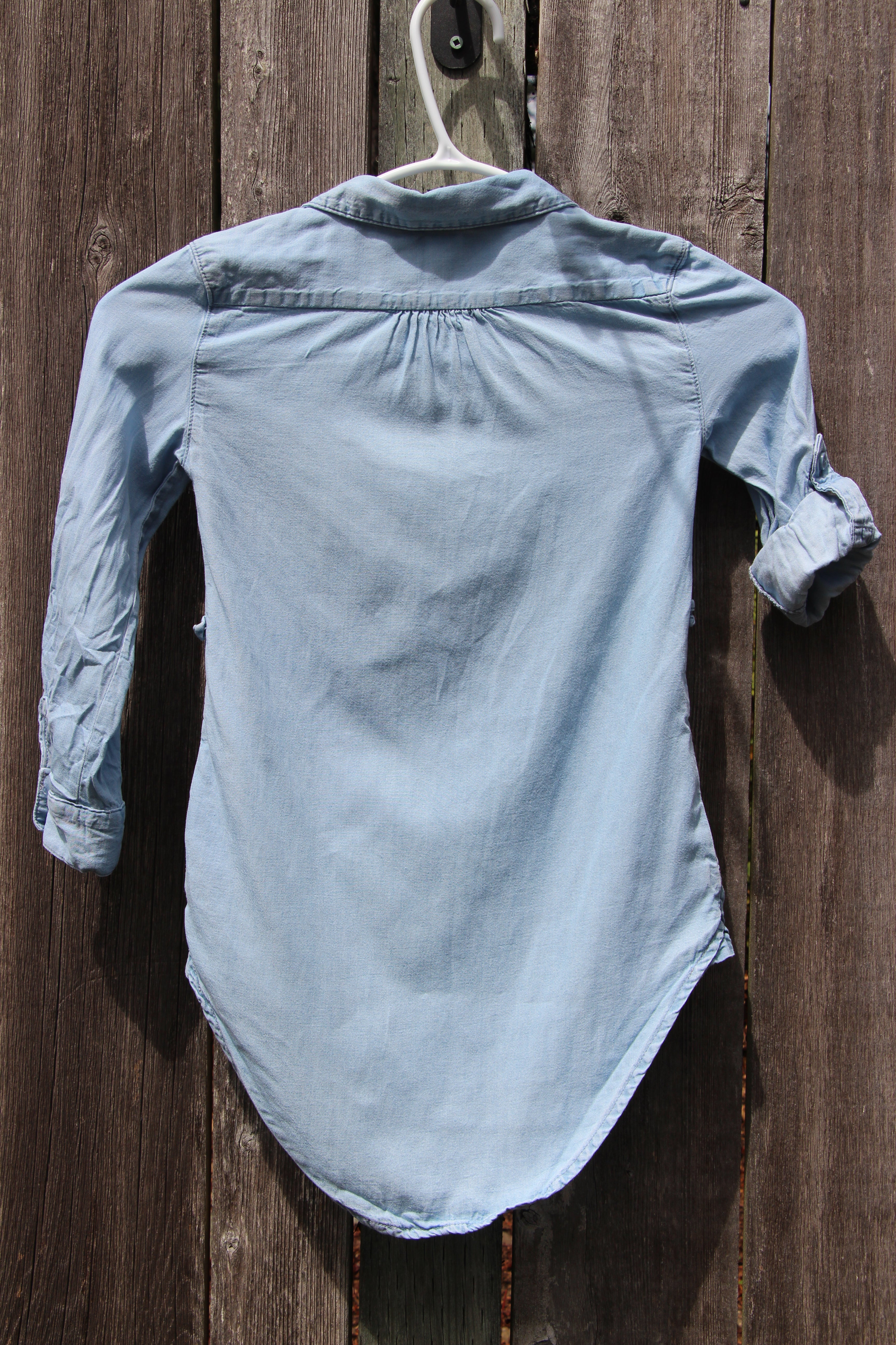 Size 4 kids light blue shirt dress