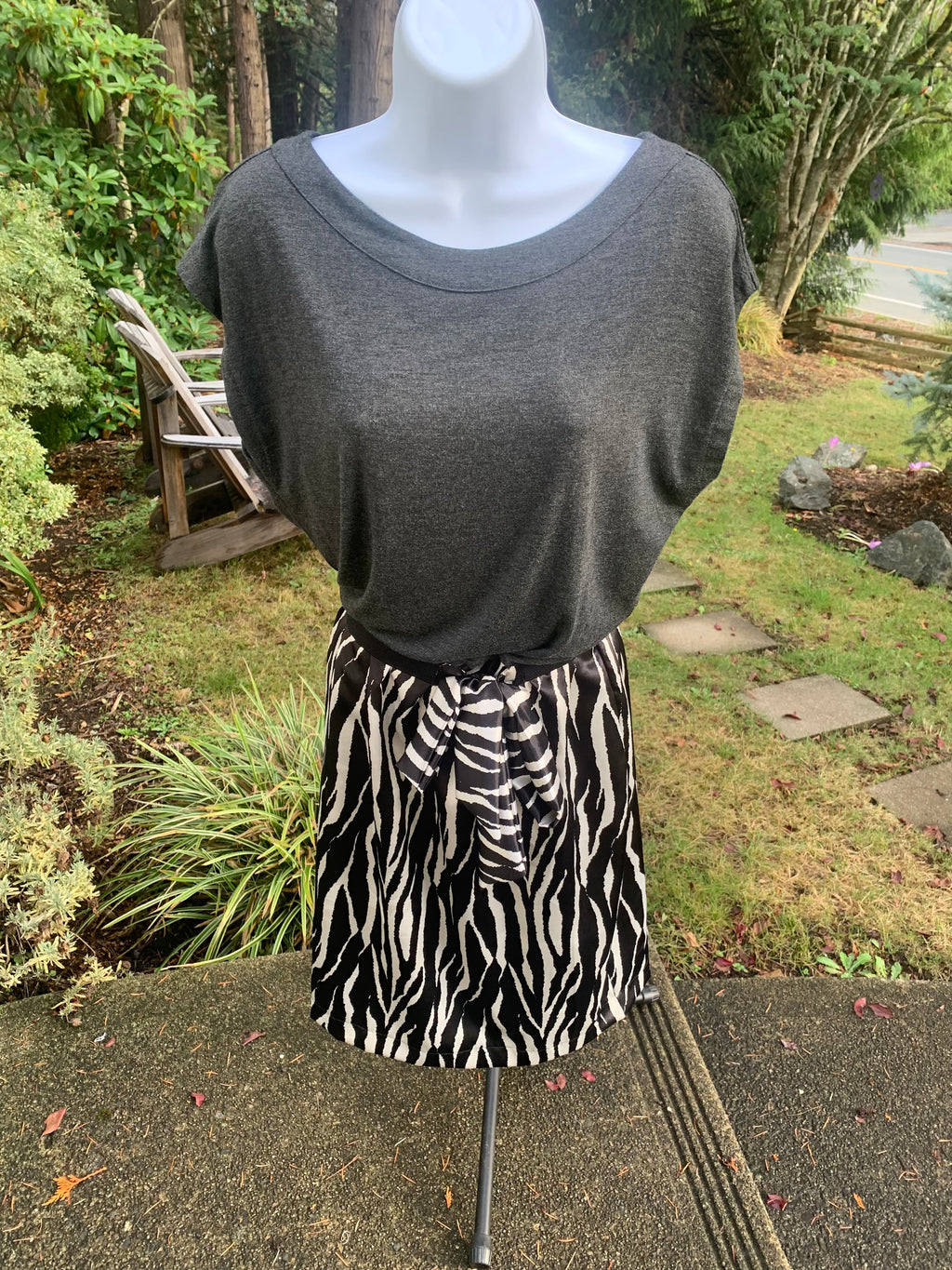 BAMBOU INDOCHINE Zebra Print Dress - Consigned with VARDO Vintage & Valuables vvvardo.ca