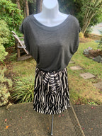 BAMBOU INDOCHINE Zebra Print Dress - Consigned with VARDO Vintage & Valuables vvvardo.ca