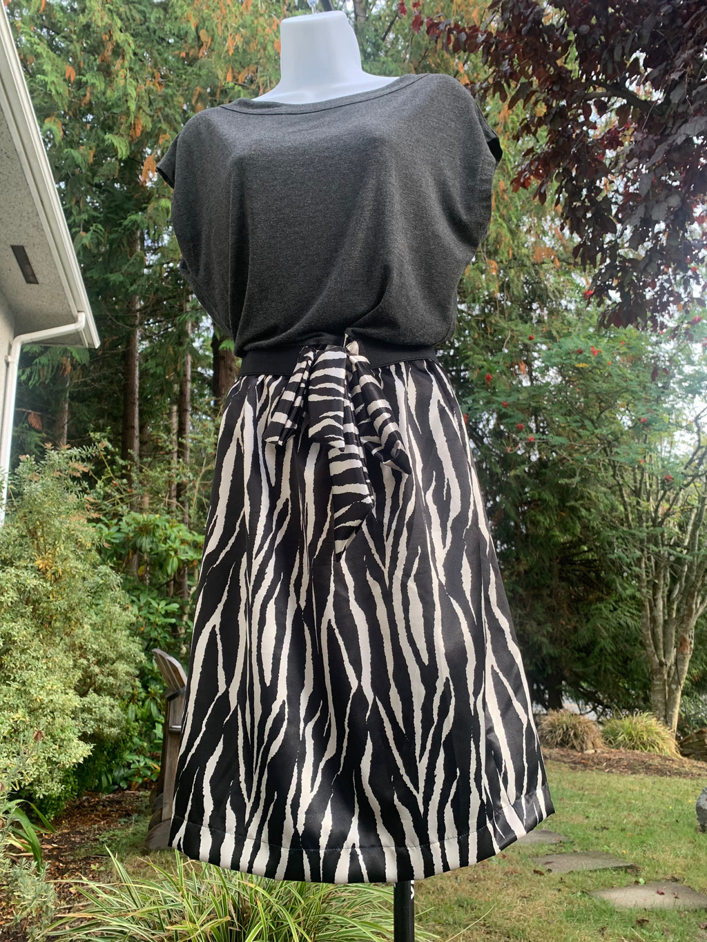 BAMBOU INDOCHINE Zebra Print Dress - Consigned with VARDO Vintage & Valuables vvvardo.ca