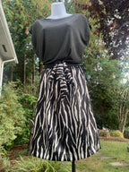 BAMBOU INDOCHINE Zebra Print Dress - Consigned with VARDO Vintage & Valuables vvvardo.ca
