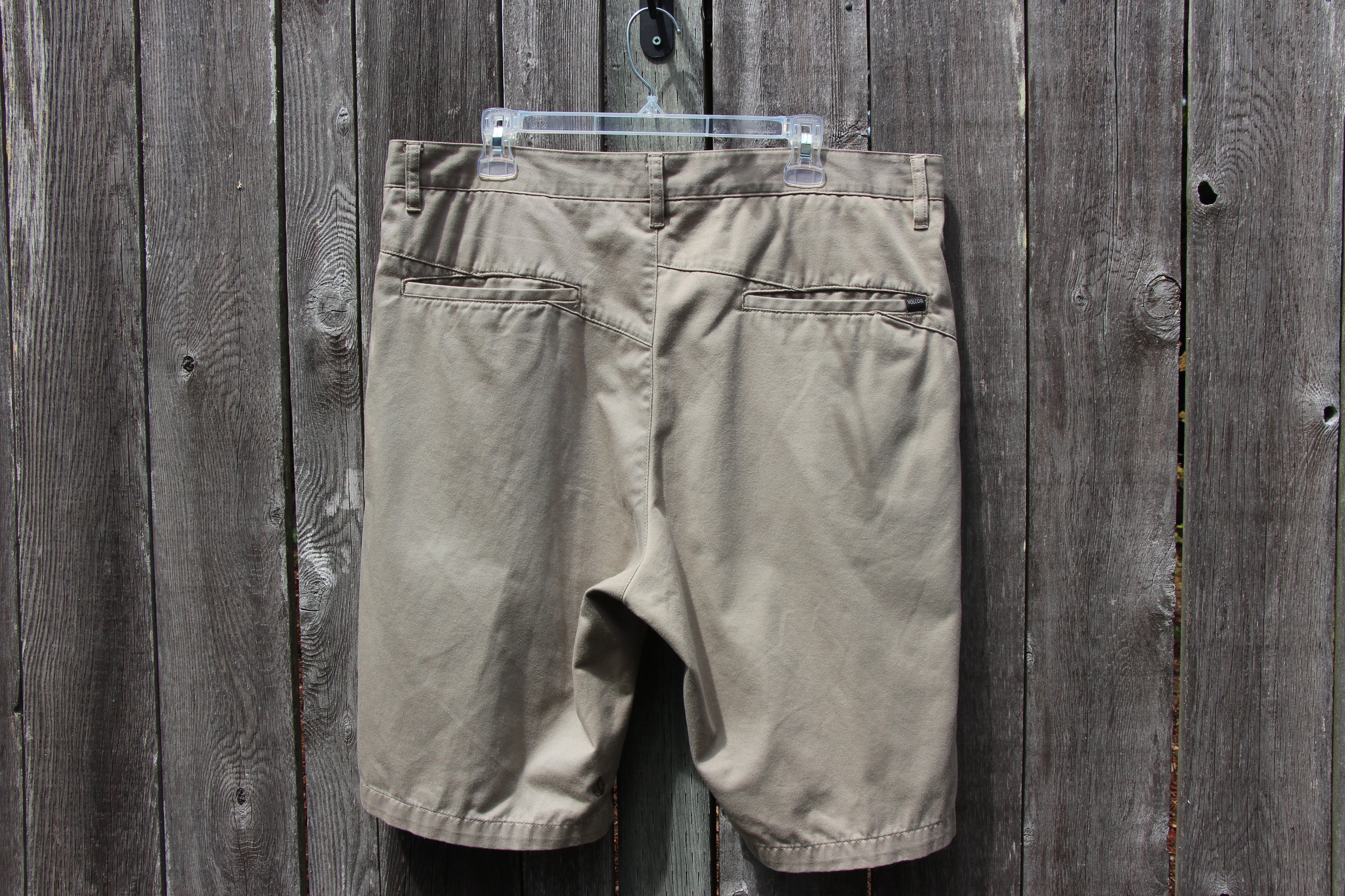 Size 38 beige Bermuda shorts by Volcom