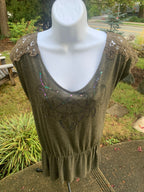 RW&CO Sequin Lace Blouse - Consigned with VARDO Vintage & Valuables vvvardo.ca