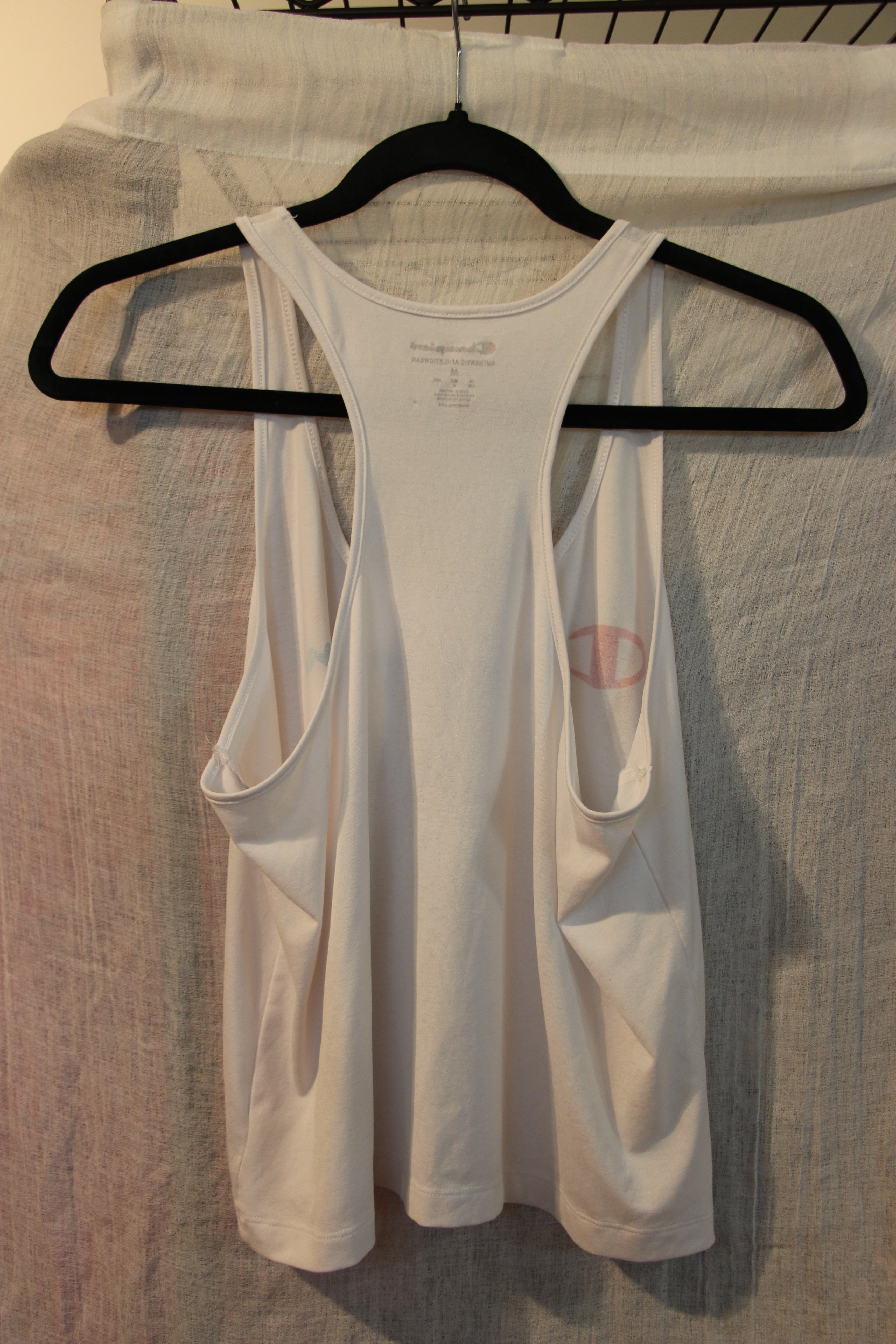 Size M Champion Athletic Wear White Tank Top