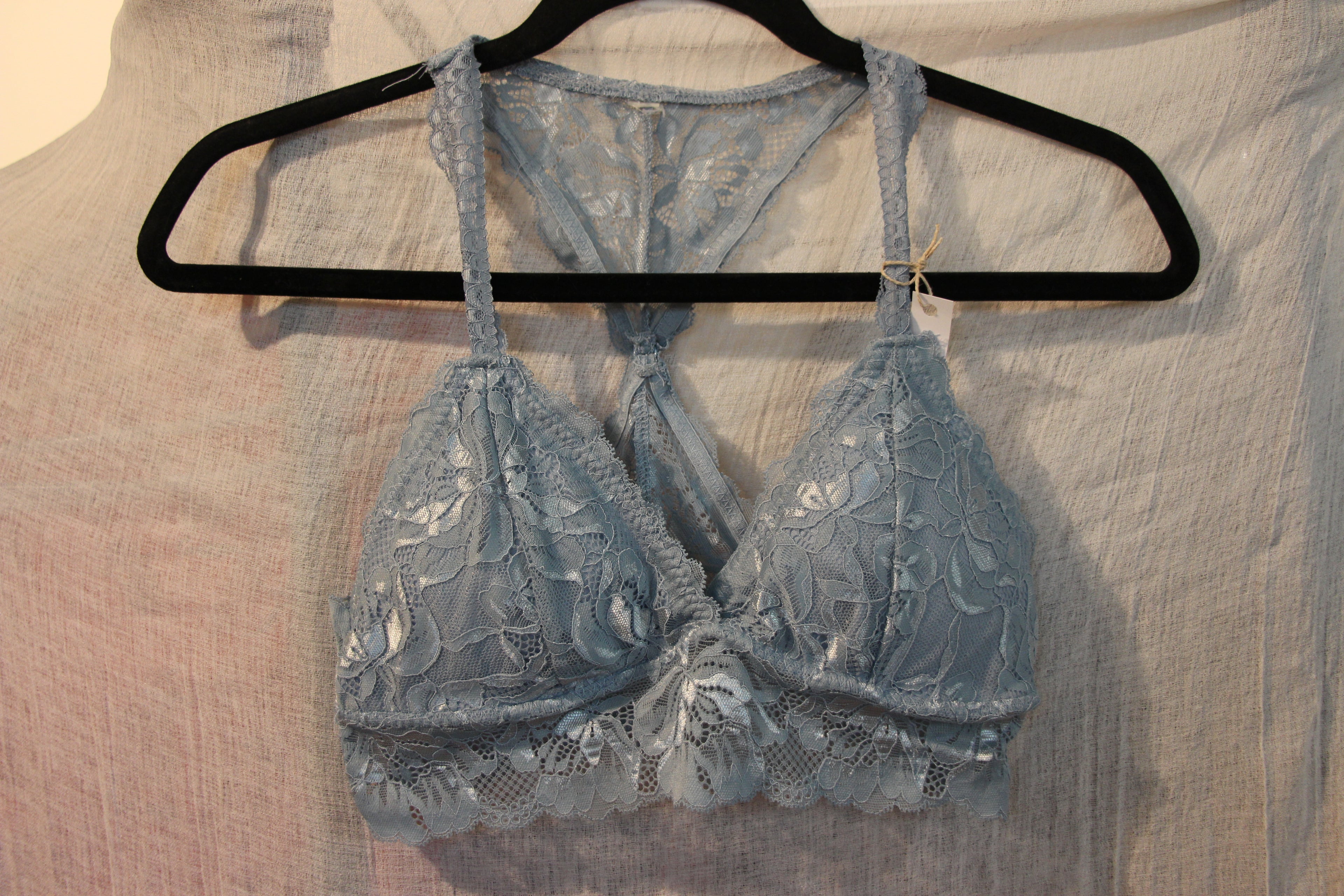 Size M Teal Lace Pullover Bra