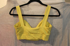 Size S Forever 21 Yellow Aesthetic Tie Front Crop Tank Top Bra