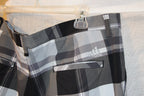 Size 38 Adidas Black White and Grey Plaid Golf Shorts