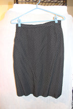 Vintage Polka Dot Women's Blazer And Skirt Set