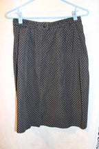 Vintage Polka Dot Women's Blazer And Skirt Set