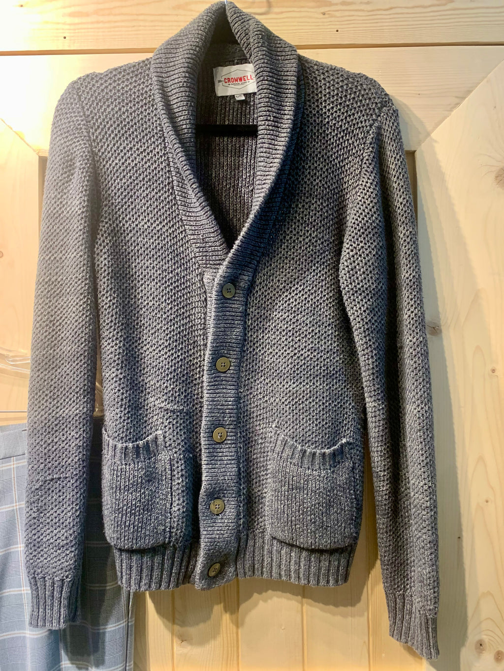 CROMWELL Shawl Collar CARDIGAN- Consigned with VARDO Vintage & Valuables vvvardo.ca