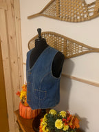 VINTAGE WRANGLER Denim Vest - Consigned with VARDO Vintage & Valuables vvvardo.ca