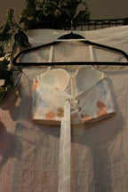 Size 34 2 Effordram White Floral Embroidery Adjustable Spaghetti Strap Bodice