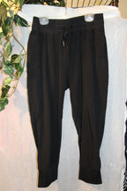 Size S Fengy Black Elastic Waist Pants