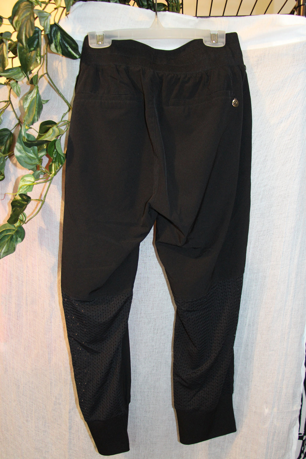 Size S Fengy Black Elastic Waist Pants