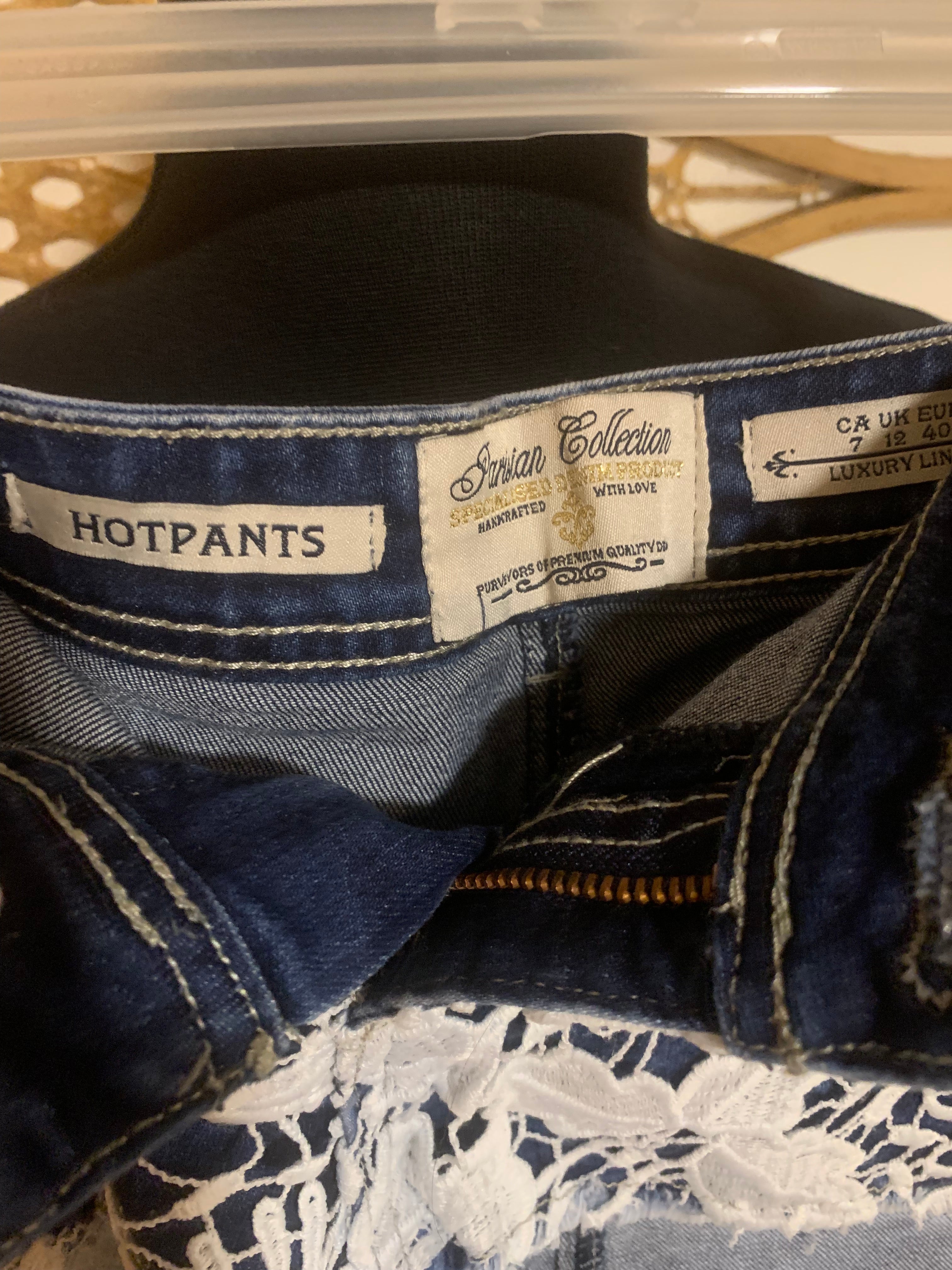 PARISIAN COLLECTION SPECIAL DENIM PRODUCTS HOTPANTS- Consigned with VARDO Vintage & Valuables vvvardo.ca