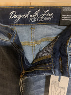 FOXY JEANS JOY REGULAR RISE SKINNY - Consigned with VARDO Vintage & Valuables vvvardo.ca