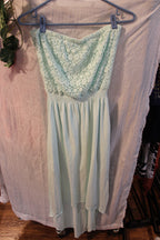 Size M Mint Strapless High-Low Dress by Abercrombie & Fitch