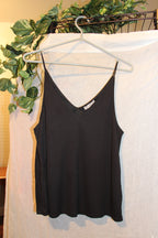 Size S H&M Black Spaghetti Strap V-Neck Camisole Top