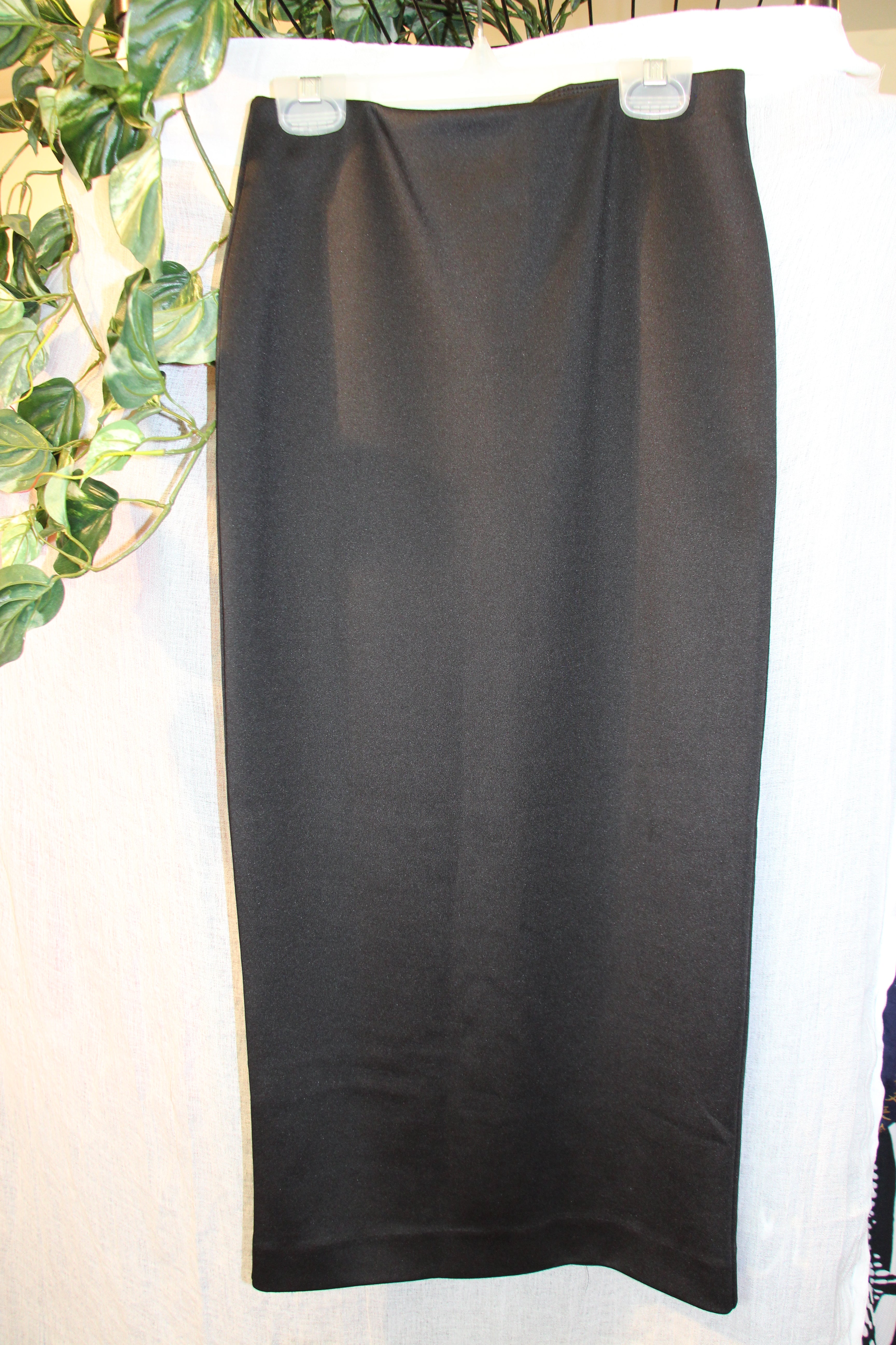 Size S Suzy Shier Black Stretchy Elastic Waist Pencil Skirt