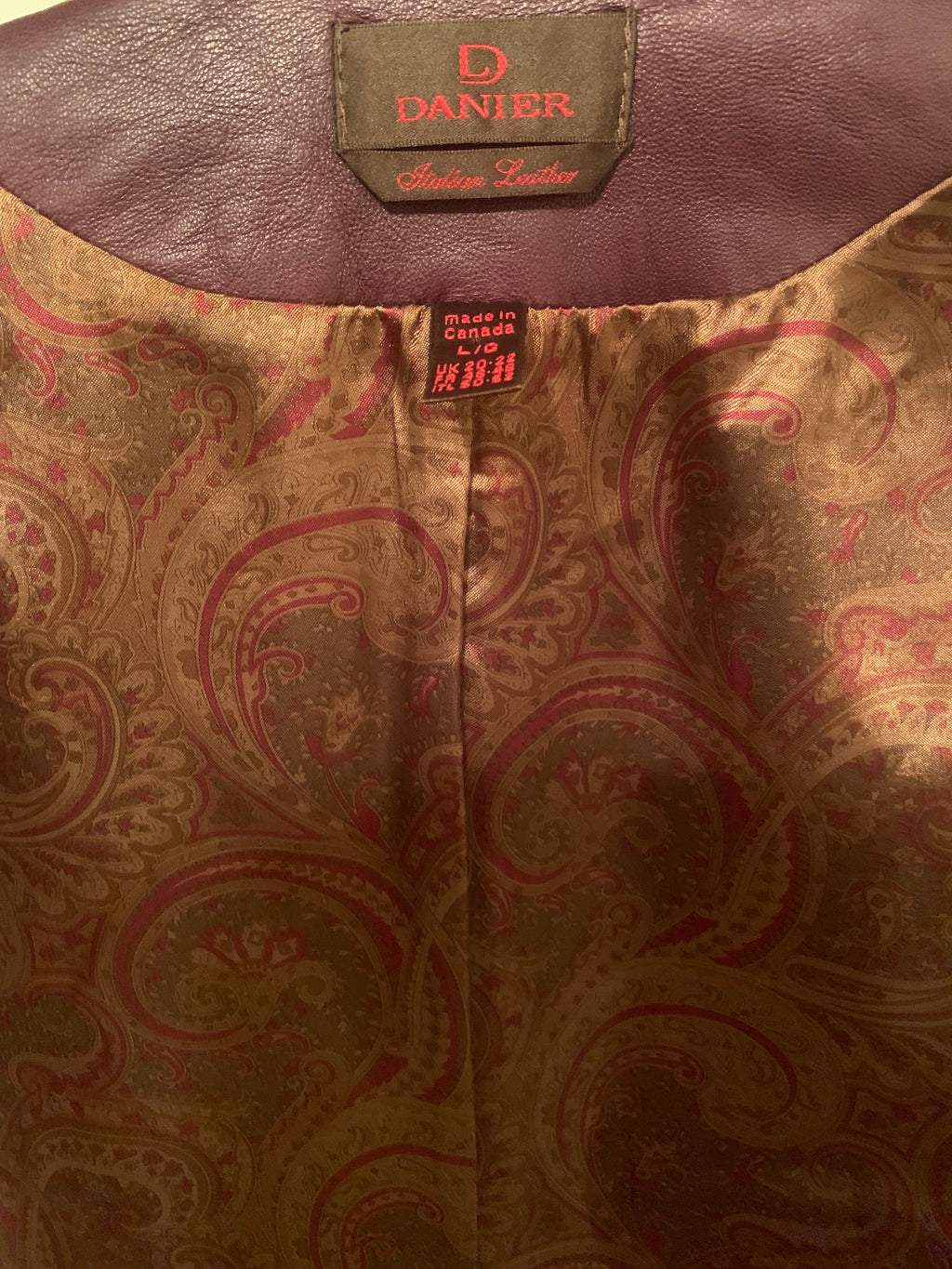 DANIER ITALIAN LEATHER JACKET - Consigned with VARDO Vintage & Valuables vvvardo.ca