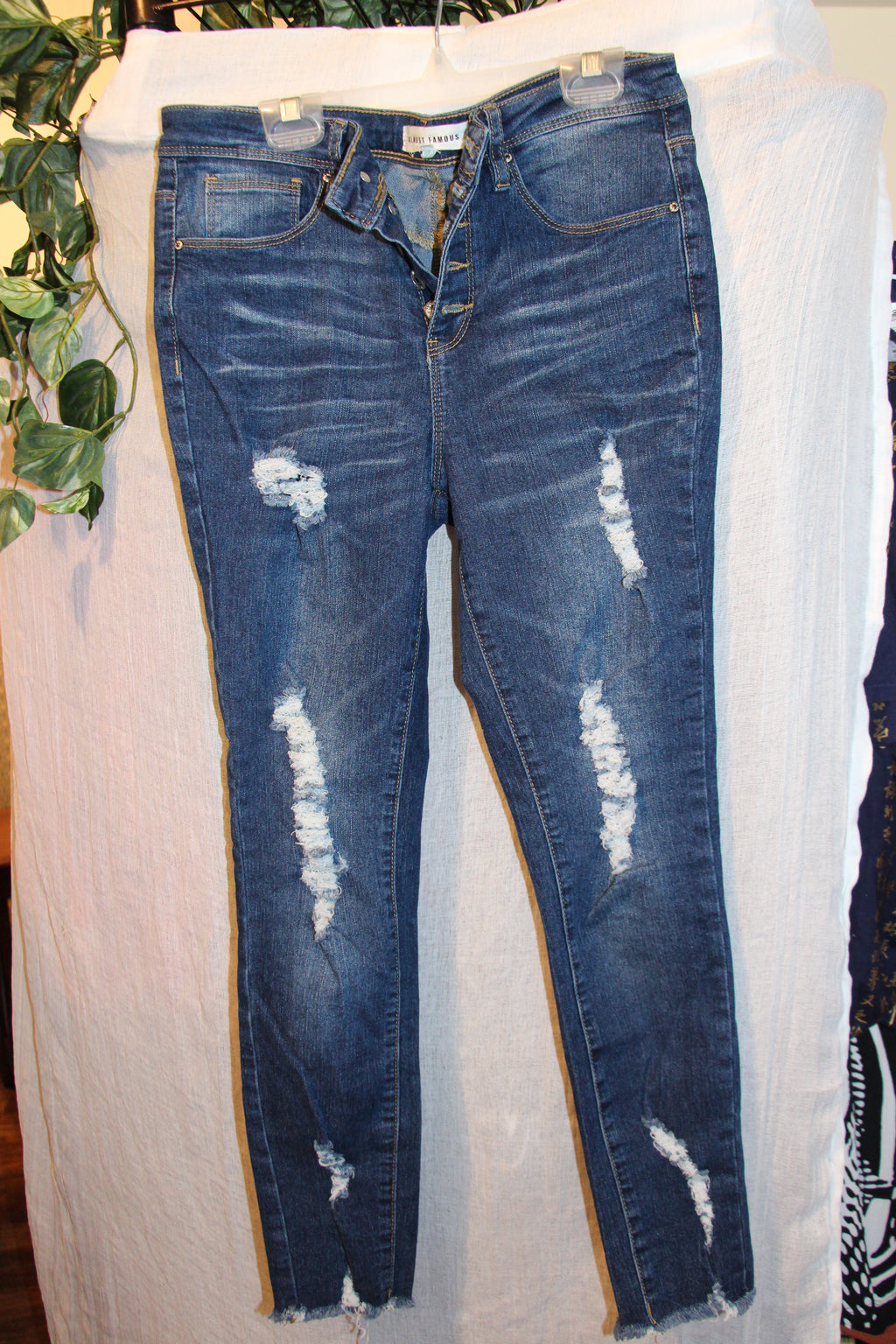 Size 5 Almost Famous Distressed Skinny Jeans Consignment