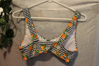 Size L Cabana Del Sol Black and White Oranges and Floral Graphics