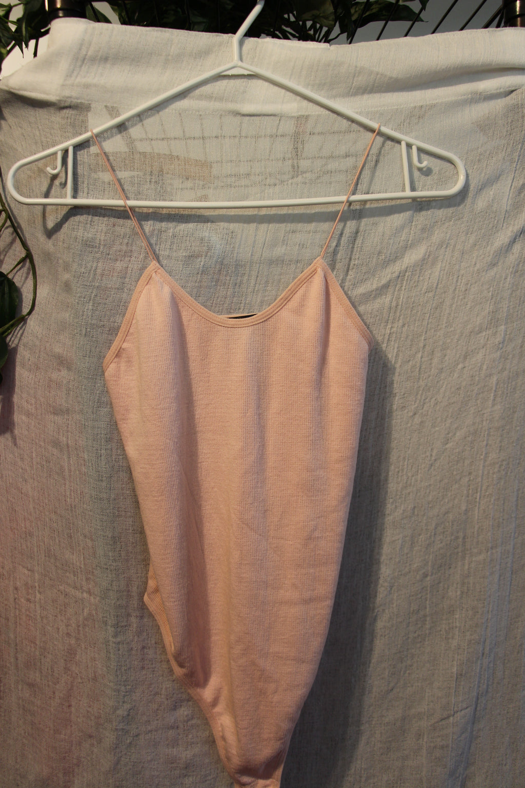 Size M Streetwear Society Snap Crotch Pink One Piece with Elastic Shoulder Straps Consignment