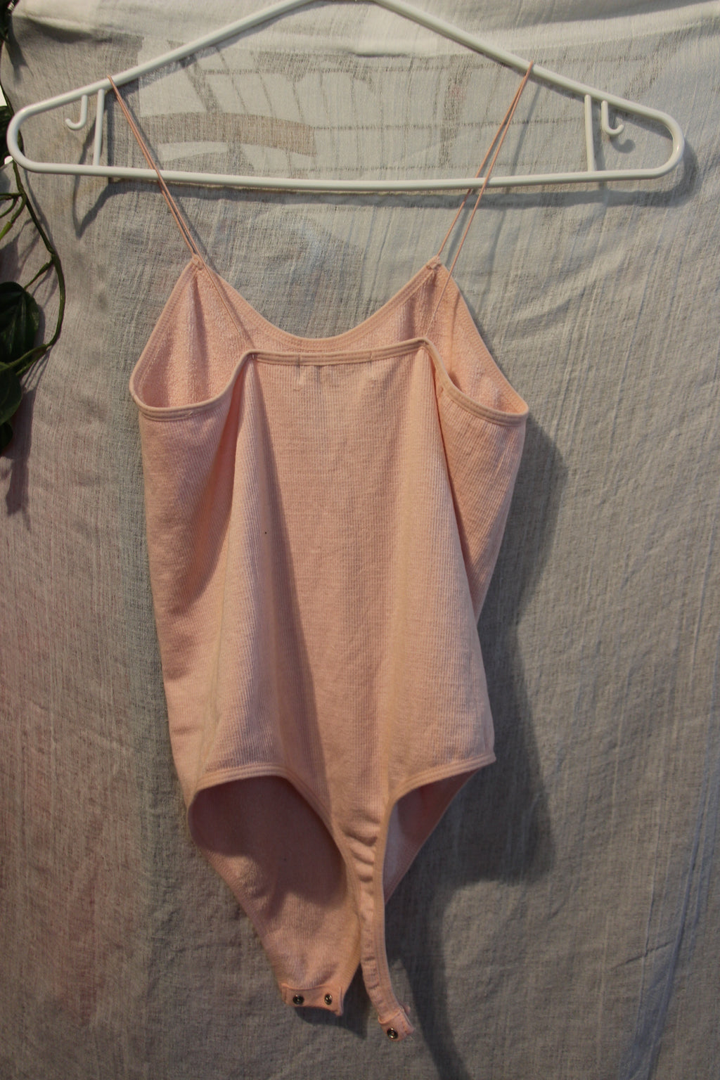 Size M Streetwear Society Snap Crotch Pink One Piece with Elastic Shoulder Straps