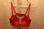 Size 34B La Senza Front Closure Red Bra