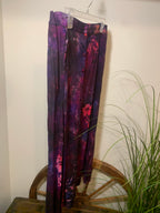 BECKY ARTISTIC PATTERN PLEATED SKIRT & MATCHING BUTTON DOWN SHIRT  - Consigned with VARDO Vintage & Valuables vvvardo.ca