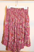 Size S Mystic Rags 100% Rayon Boho Mini Skirt with Faux Button Front