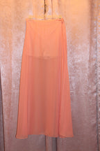 Streetwear Society Essentials M/M Sheer Peach Maxi Skirt consignment