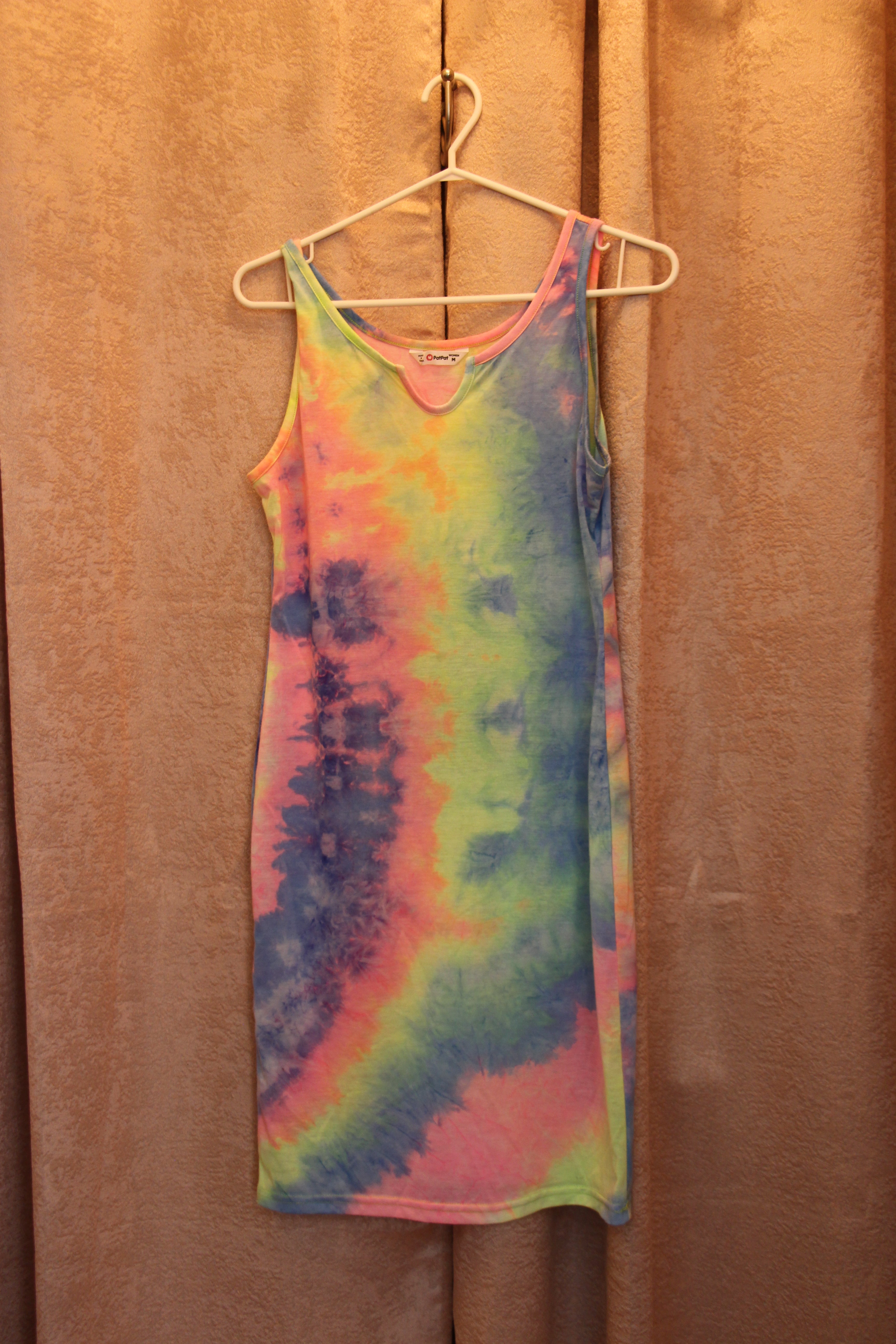 Size M Pat Pat Fitted Tie Dye Sleeveless Dress Consignment