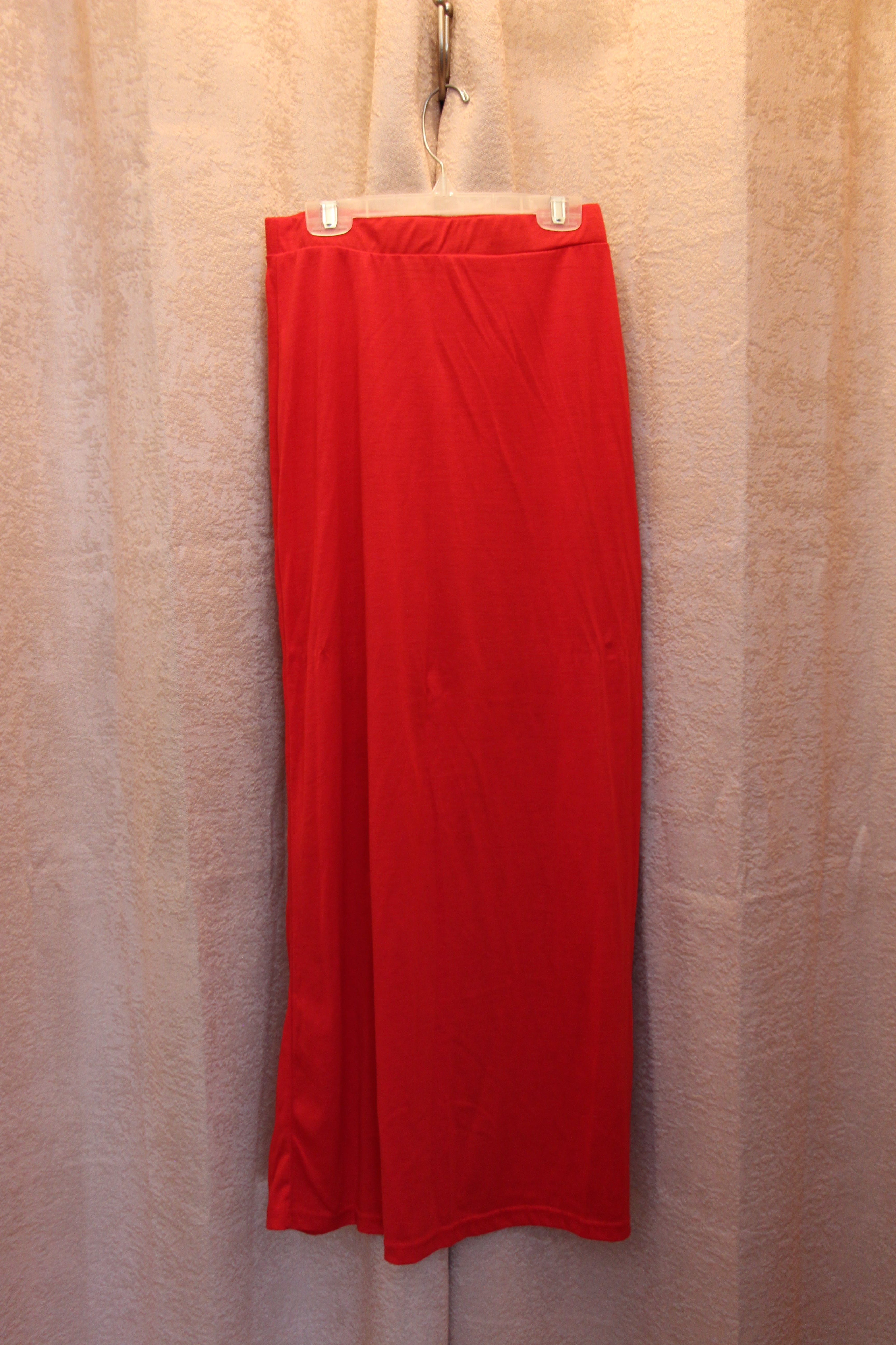 Size S UK2LA Red Elastic Straight Fitted Skirt 