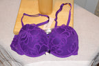 Size 34B La Senza Purple Lace Back Closure Bra Consignment